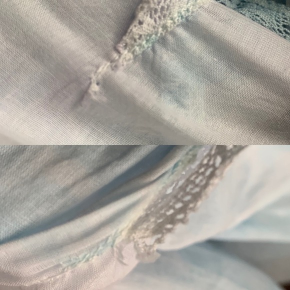 Aritzia Wilfred Elia Dress Tie Dye Blue White - Picture 5 of 8